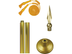 Mexico Indoor Presentation Flagpole Set - 11' Gold Pole