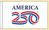 America’s Official 250th Anniversary Indoor Flag - White