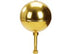 Gold Aluminum Ball Ornament with 3" Base and Extended Stem