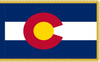 Colorado Indoor Presentation Flagpole Set