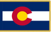 Colorado Indoor Presentation Flagpole Set