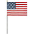 4"x6" American Stick Flag: E-Gloss