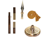Maldives Indoor Presentation Flagpole Set - Oak Pole