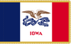 Iowa Indoor Presentation Flagpole Set