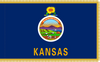 Kansas Indoor Presentation Flagpole Set