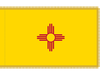 New Mexico Indoor Presentation Flagpole Set