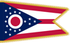 Ohio Indoor Presentation Flagpole Set