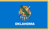 Oklahoma Indoor Presentation Flagpole Set