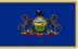 Pennsylvania Indoor Presentation Flagpole Set