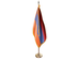 Armenia Indoor Presentation Flagpole Set - Oak Pole