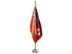 Bermuda Indoor Presentation Flagpole Set - Oak Pole