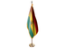 Bolivia Indoor Presentation Flagpole Set - Oak Pole