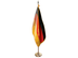 Germany Indoor Presentation Flagpole Set - Oak Pole