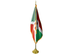 Burundi Indoor Presentation Flagpole Set - 11' Gold Pole