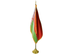 Belarus Indoor Presentation Flagpole Set - 11' Gold Pole