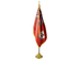 Bermuda Indoor Presentation Flagpole Set - 11' Gold Pole