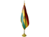 Bolivia Indoor Presentation Flagpole Set - 11' Gold Pole