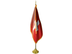 Switzerland Indoor Presentation Flagpole Set - 11' Gold Pole