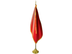 China Indoor Presentation Flagpole Set - 11' Gold Pole