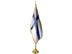 Finland Indoor Presentation Flagpole Set - 11' Gold Pole