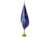 Micronesia Indoor Presentation Flagpole Set - 11' Gold Pole