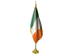 Ireland Indoor Presentation Flagpole Set - 11' Gold Pole