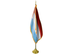 Luxembourg Indoor Presentation Flagpole Set - 11' Gold Pole