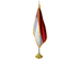 Monaco Indoor Presentation Flagpole Set - 11' Gold Pole