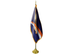 Marshall Islands Indoor Presentation Flagpole Set - 11' Gold Pole