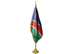 Namibia Indoor Presentation Flagpole Set - 11' Gold Pole