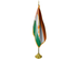 Niger Indoor Presentation Flagpole Set - 11' Gold Pole