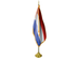 Netherlands Indoor Presentation Flagpole Set - 11' Gold Pole