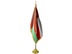 Oman Indoor Presentation Flagpole Set - 11' Gold Pole