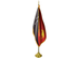 Papua New Guinea Indoor Presentation Flagpole Set - 11' Gold Pole