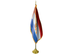 Paraguay Indoor Presentation Flagpole Set - 11' Gold Pole