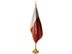 Qatar Indoor Presentation Flagpole Set - 11' Gold Pole