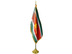 Suriname Indoor Presentation Flagpole Set - 11' Gold Pole