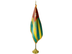 Togo Indoor Presentation Flagpole Set - 11' Gold Pole