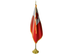 Tonga Indoor Presentation Flagpole Set - 11' Gold Pole