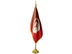 Tunisia Indoor Presentation Flagpole Set - 11' Gold Pole