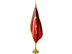 Turkey Indoor Presentation Flagpole Set - 11' Gold Pole