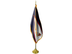 Samoa Indoor Presentation Flagpole Set - 11' Gold Pole