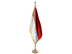 Indonesia Indoor Presentation Flagpole Set - Oak Pole