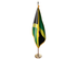 Jamaica Indoor Presentation Flagpole Set - Oak Pole