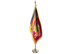 Sri Lanka Indoor Presentation Flagpole Set - Oak Pole