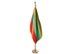 Lithuania Indoor Presentation Flagpole Set - Oak Pole