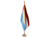 Luxembourg Indoor Presentation Flagpole Set - Oak Pole