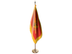 Montenegro Indoor Presentation Flagpole Set - Oak Pole