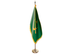 Mauritania Indoor Presentation Flagpole Set - Oak Pole