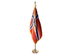 Norway Indoor Presentation Flagpole Set - Oak Pole